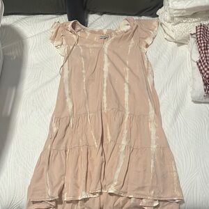 Women’s Peach Tie-Dye Dress